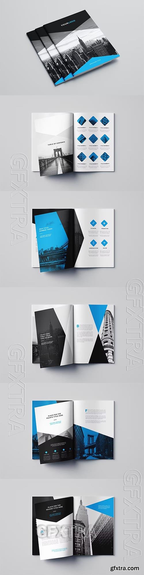 Minimal Modern Black & Blue Brochure 2 D6UWN8U