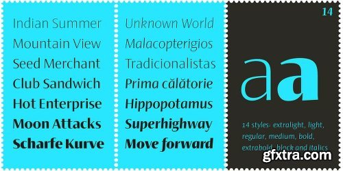 Ador Hairline Font Family - 14 Fonts