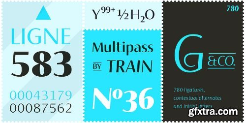 Ador Hairline Font Family - 14 Fonts