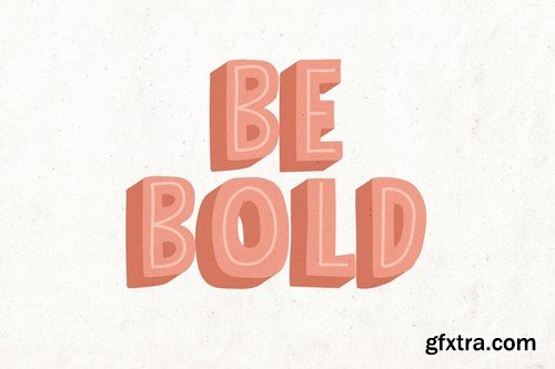 Bolder Layered Font