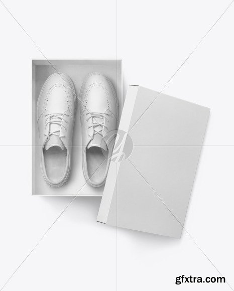 Sneakers Shoes w/ Box Mockup 60995