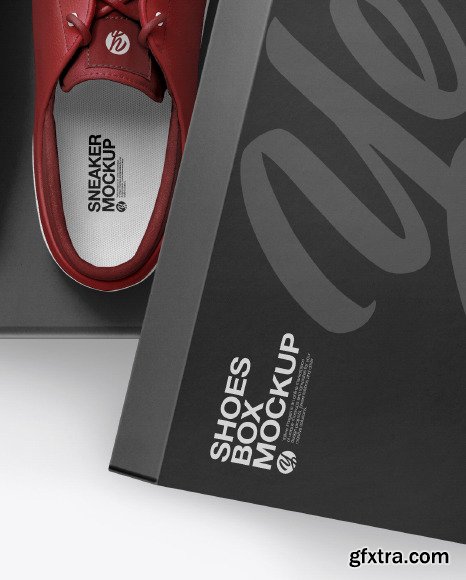 Sneakers Shoes w/ Box Mockup 60995