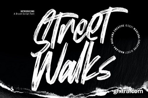 Street Walks Brush Script Font
