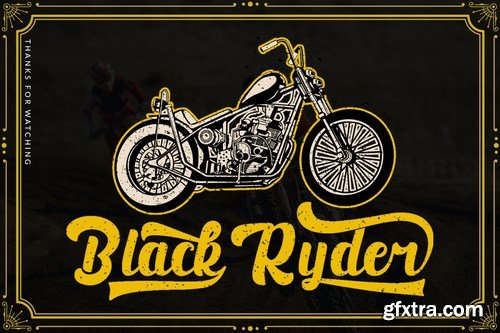 Black Ryder Bold Script