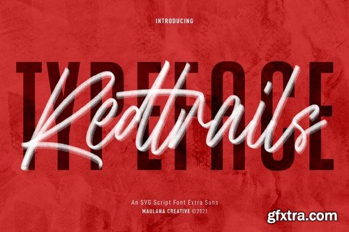 Redtrails SVG Script Font Extra Sans