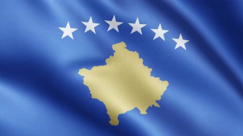 Videohive - Flag of Kosovo | UHD | 60fps - 35252053 - 35252053