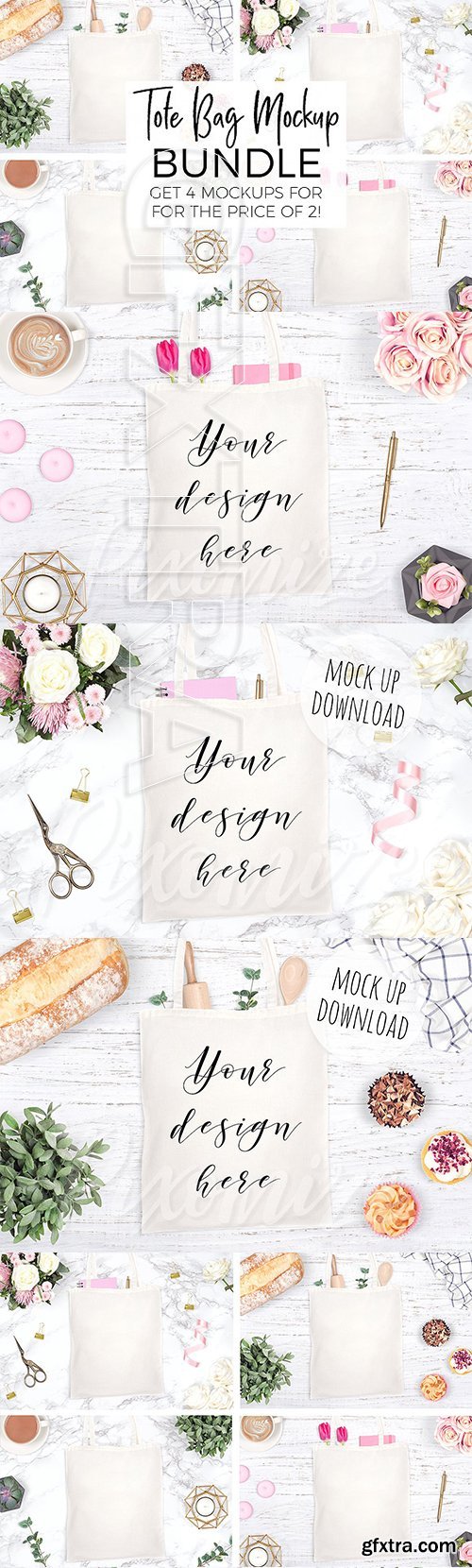 Tote Bag Mockup Bundle 2916686