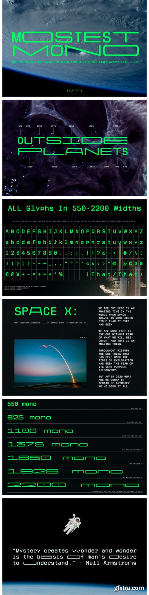 Mostest Mono Spaced Font