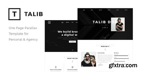 ThemeForest - Talib v1.0 - One Page Parallax Template for Personal & Agency - 21852868