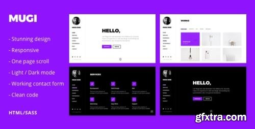 ThemeForest - Mugi v1.0 - Personal Portfolio & Resume HTML Template - 23152858