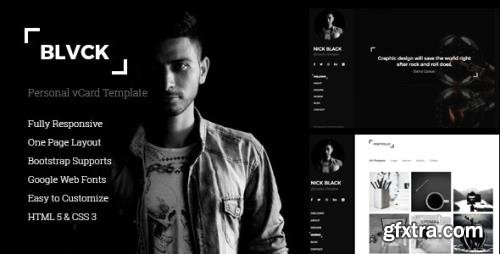 ThemeForest - Blvck v1.1.2 - Personal vCard & Resume Template - 16081671