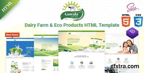 ThemeForest - Gowala v2.0.0 - Dairy Farm & Eco Products HTML Template - 24135926