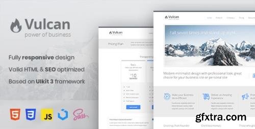 ThemeForest - Vulcan v2.0.0 - Minimalist Business HTML Template - 106798