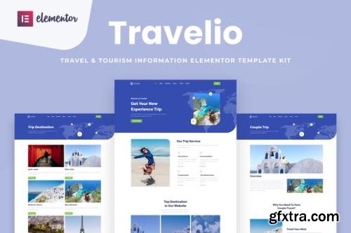 ThemeForest - Travelio v1.0.0 - Travel & Tourism Elementor Template Kit - 35226175