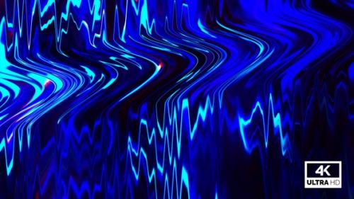 Videohive - Bright Neon Blue Line Abstract Background Looped V10 - 35237727 - 35237727