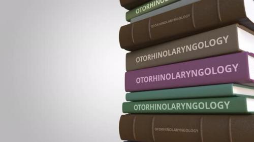 Videohive - Pile of Books on OTORHINOLARYNGOLOGY - 35238511 - 35238511