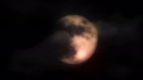 Videohive - Blood Moon Total Lunar Eclipse Timelapse - 35242992 - 35242992