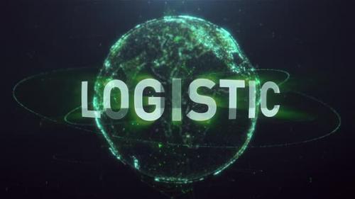 Videohive - Digital Network Earth Hud Logistic - 35249410 - 35249410