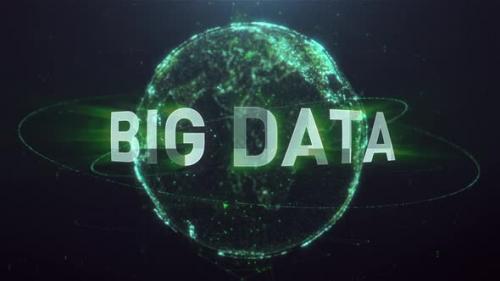 Videohive - Digital Network Earth Hud Big Data - 35249413 - 35249413