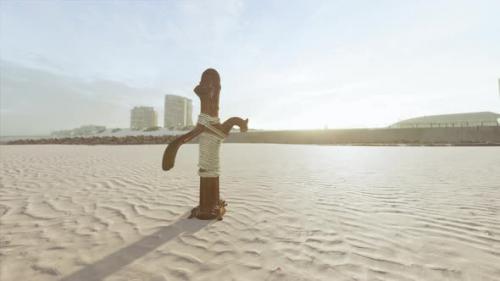 Videohive - Old Rusty Water Pump at Sunny Day - 35250495 - 35250495