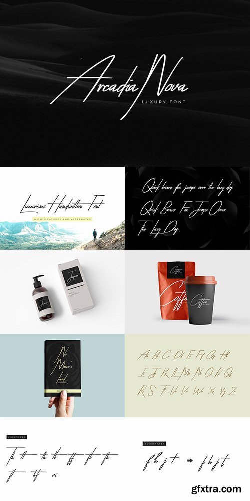 Arcadia-Nova Handwritten Luxury Font