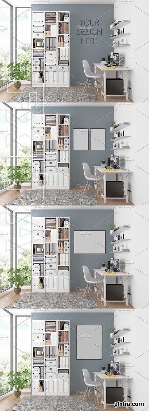 Interior mockup artwork background