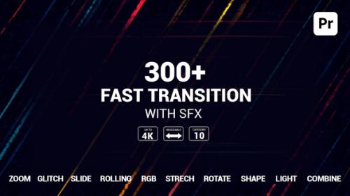 Videohive - 300+ Fast Transitions For Premiere Pro - 34960529 - 34960529