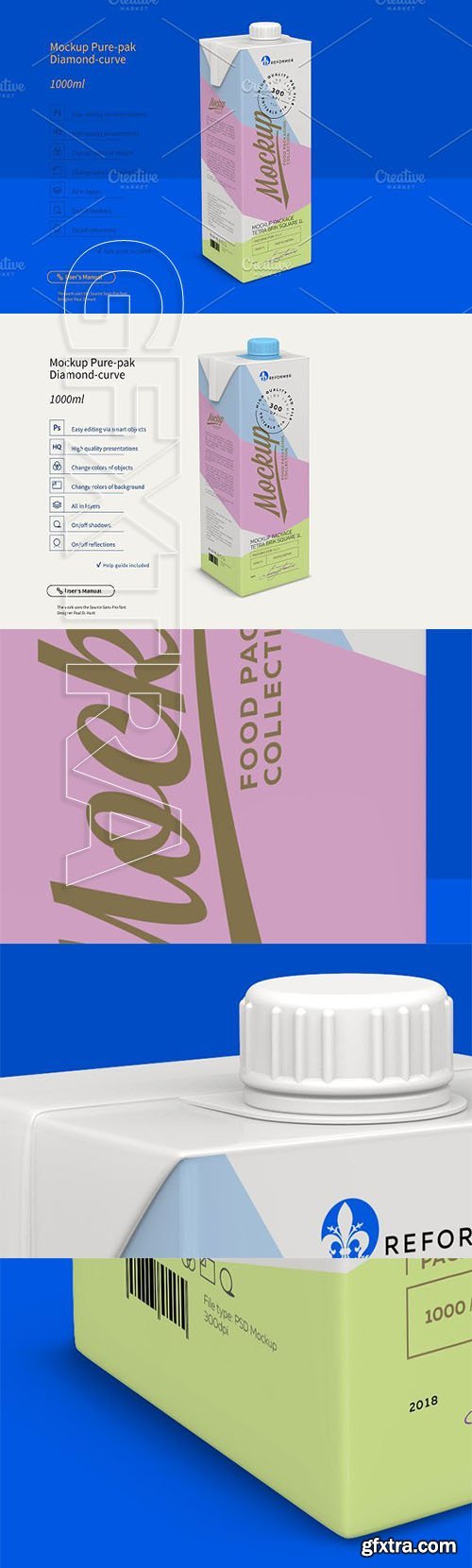 Mockup Package Tetra Brik Square