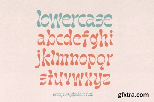 Naskle - Groovy Retro font  ments