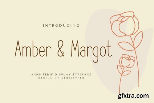 Amber and Margot San Serif Display Font