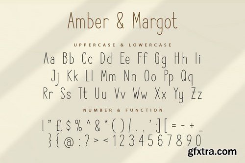 Amber and Margot San Serif Display Font