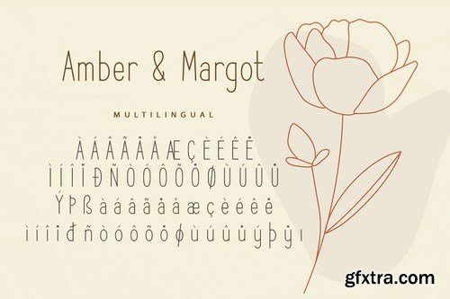 Amber and Margot San Serif Display Font