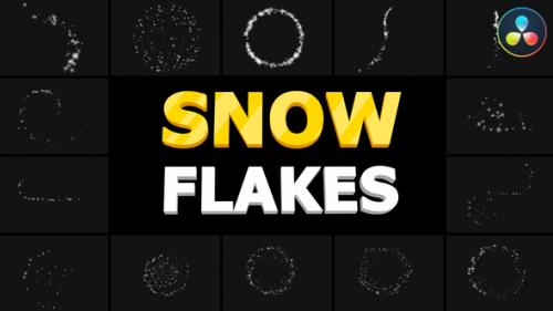 Videohive - Snow Flakes 01 | DaVinci Resolve - 35312431 - 35312431