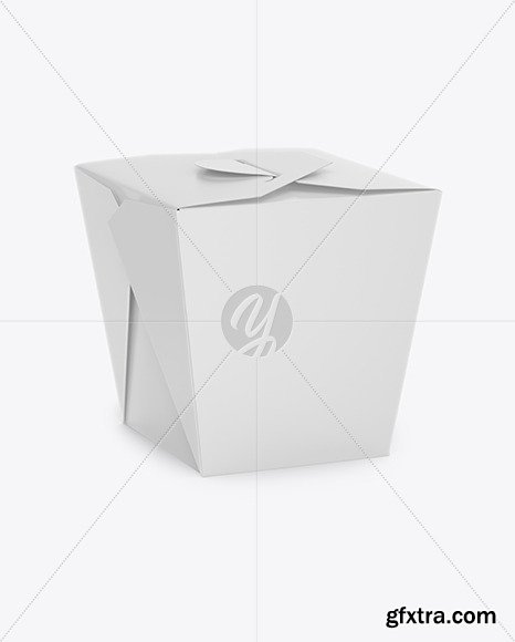 Matte Paper Noodles Box Mockup 65435