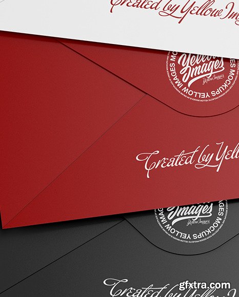 Three Envelopes Mockup 88620