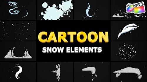 Videohive - Cartoon Snow Elements | FCPX - 35276456 - 35276456