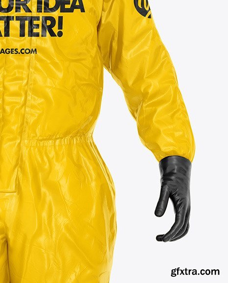 Man in Medical Protective Suit Mockup 67643