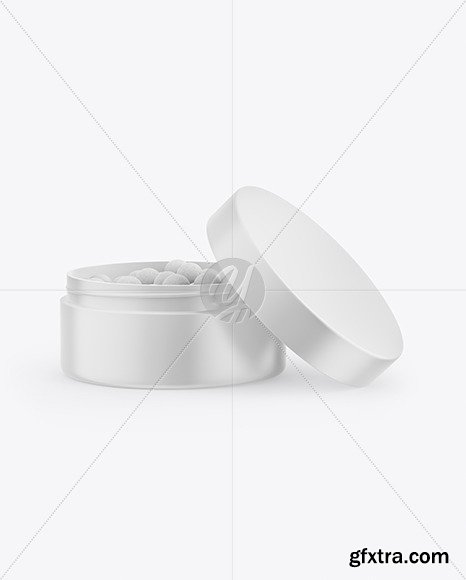 Matte Jar with Blush Mockup 56237