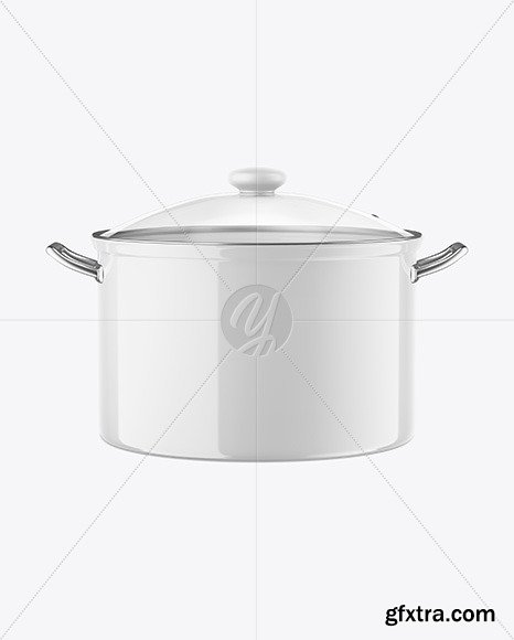 Glossy Cooking Pot Mockup 56314