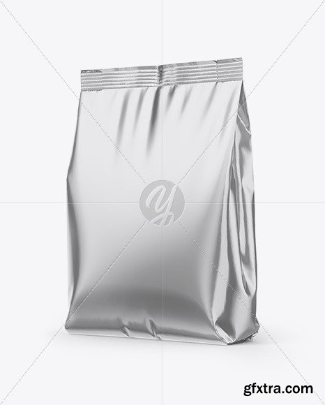 Metallic Stand-Up Bag Mockup 56349