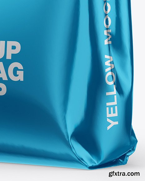 Metallic Stand-Up Bag Mockup 56349