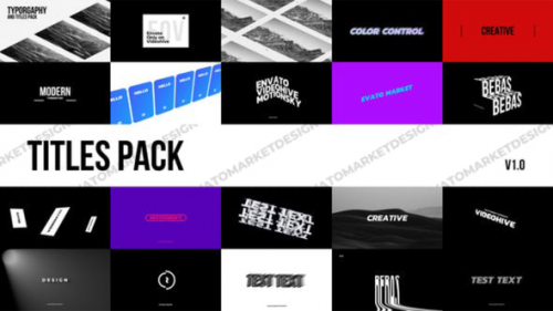 Videohive - Modern Titles Pack | Premiere Pro - 35299909 - 35299909