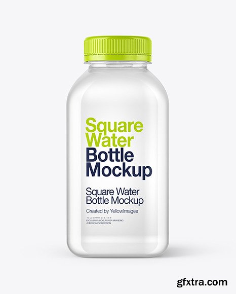 Square Water Bottle Mockup 88763