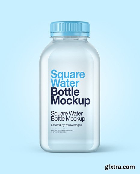 Square Water Bottle Mockup 88763