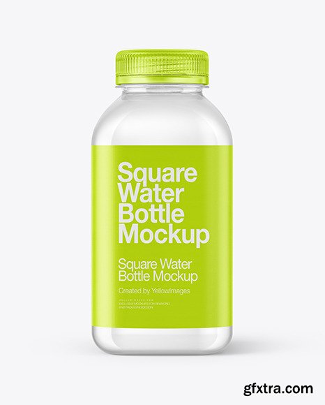 Square Water Bottle Mockup 88763