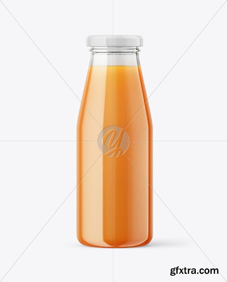 Carrot Juice Bottle Mockup 88768