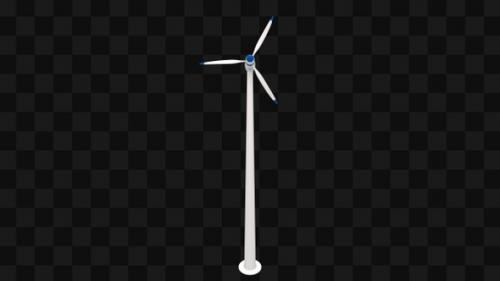 Videohive - Wind Turbine On Alpha - 35299527 - 35299527