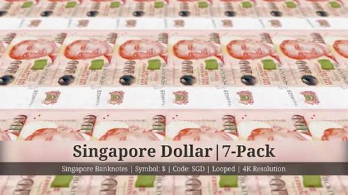 Videohive - Singapore Dollar | Singapore Currency - 7 Pack | 4K Resolution | Looped - 35303618 - 35303618