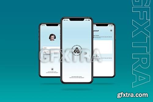 Phone Logo & UI Design Mockup B7YE2WF