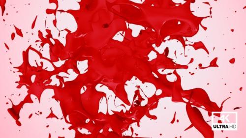 Videohive - Abstract Red Paint Splash V5 - 35323898 - 35323898